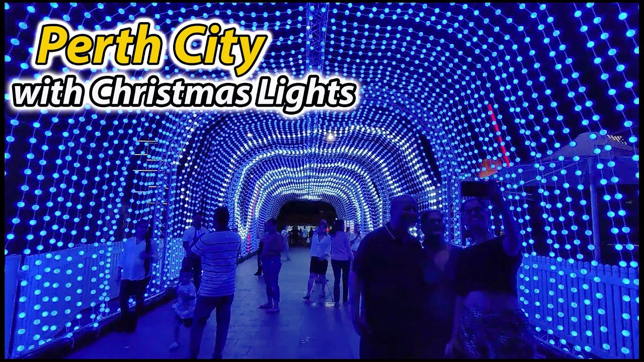 Cinematic Walking Tour [4K]: Perth City CBD during Christmas season - Australia