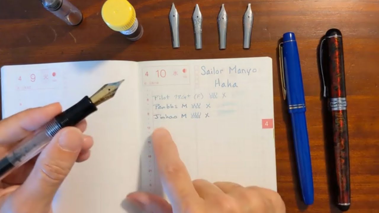 Sailor Manyo Haha and Fountain Pens