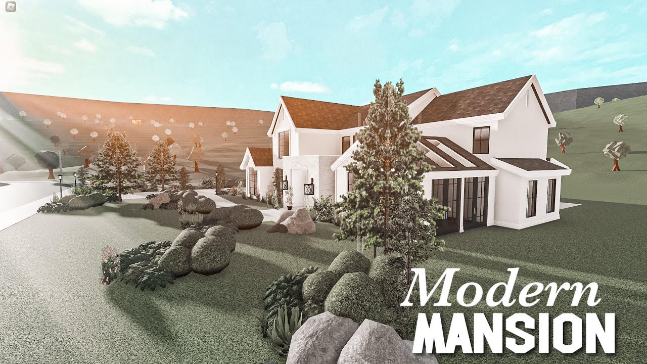 Modern Mansion Bloxburg Speedbuild