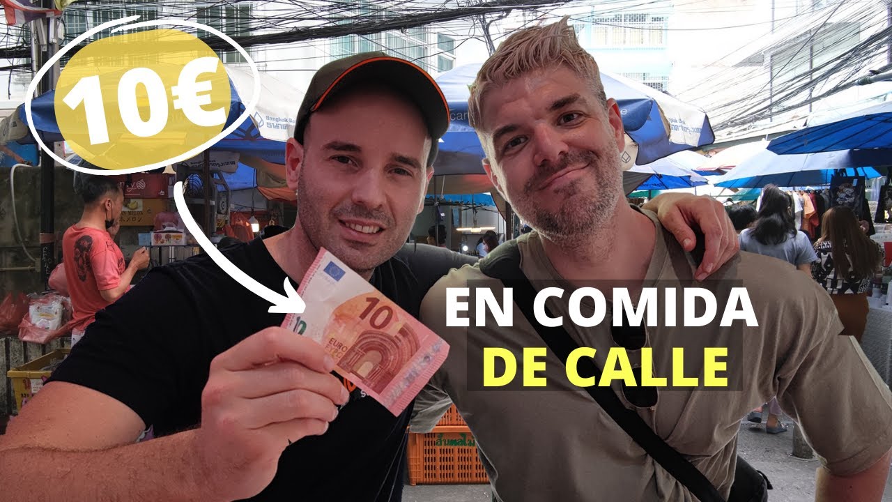 🍜 ¿Cuánta COMIDA CALLEJERA puedes comprar con 10€ en TAILANDIA? 😱🥢 | Bangkok con JDalmau