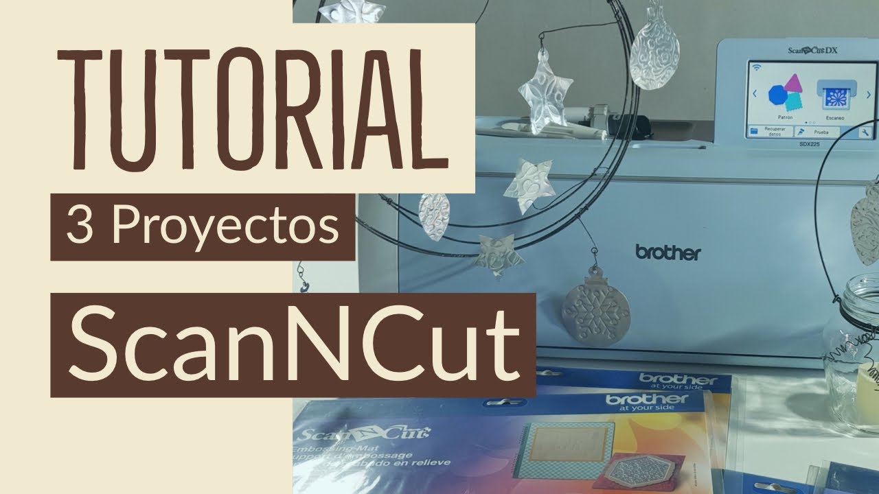 #tutorial #scanncut Tutorial - ScanNCut Brother - Kit de repujado -  Cortar Vinilo - Cortar Metal -