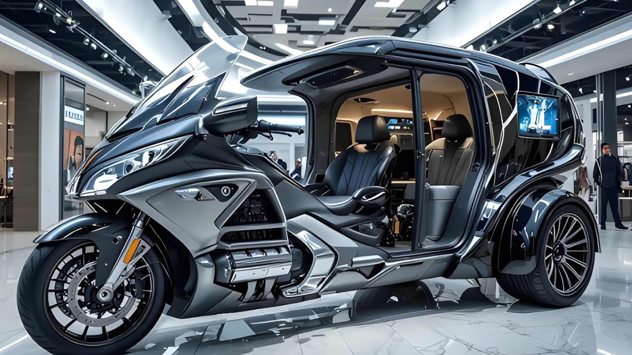 Электрический трехколесный велосипед-кемпер Honda Gold Wing 2026 ⚡ Роскошный туристический велоси...
