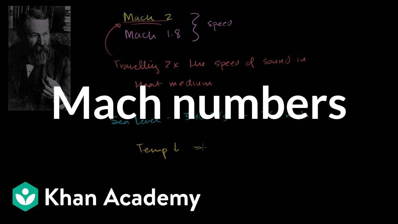 Mach numbers | Mechanical waves and sound | Physics | Khan Academy