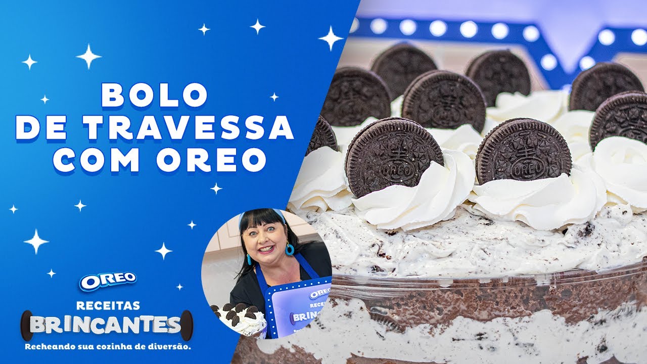 DELICIOSO! BOLO DE TRAVESSA COM OREO SUPER FÁCIL E RÁPIDO 😋 | @receitasdacris