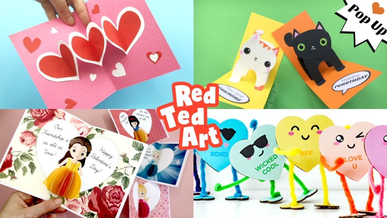 5 Easy Valentines Card Ideas - Homemade Valentine's Day Card DIYs