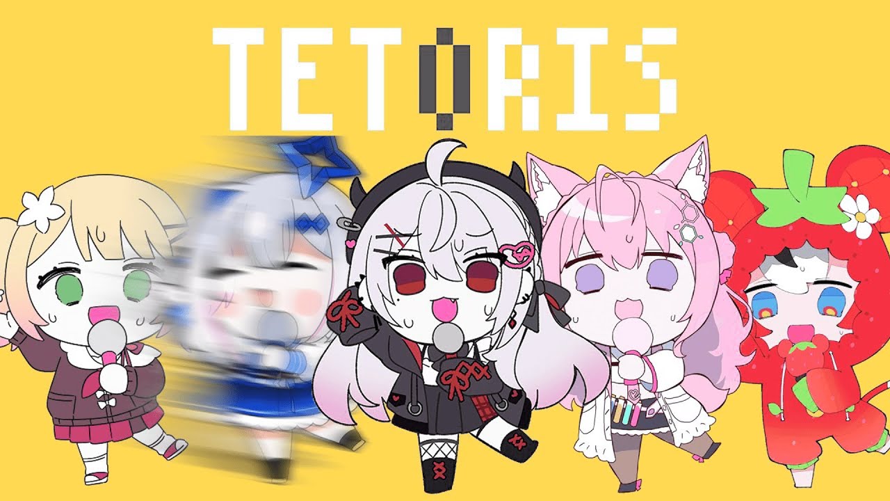 [HoloIndie Mashup] テトリス / Tetoris - Hiiragi Magnetite by Rica, Kanata, Nene, Bae and Koyori