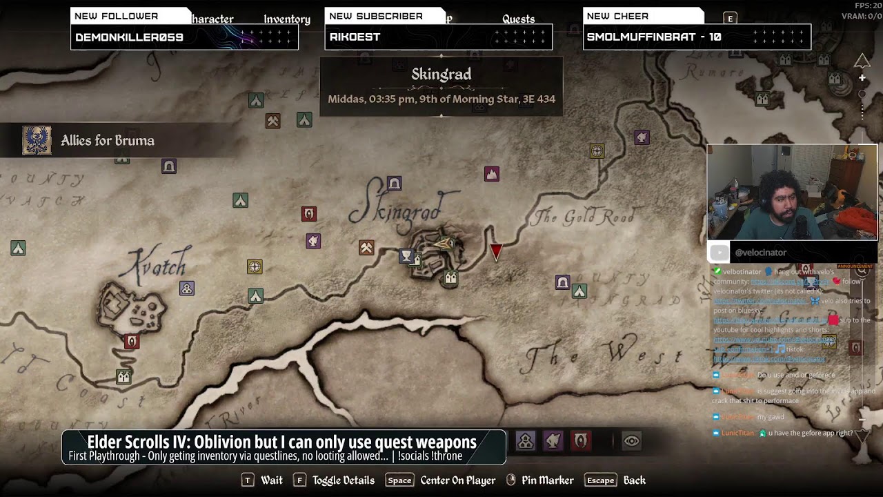 can I beat oblivion for the first time, but I can only use quest weapons (session 10)