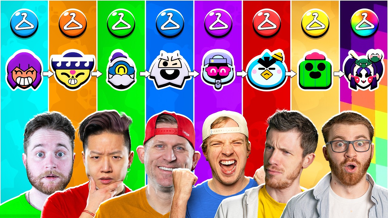 8 TIER RARITY GUN GAME IN BRAWL STARS!