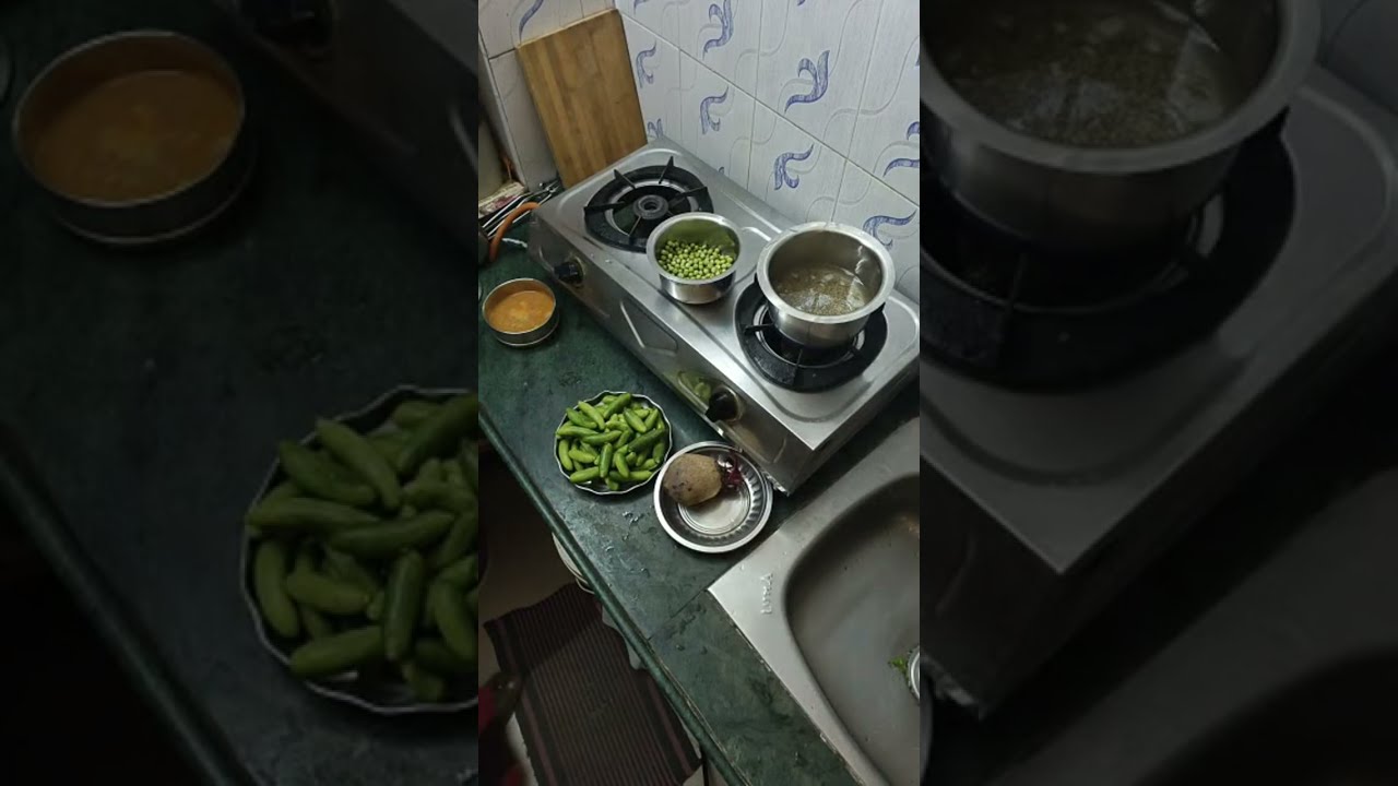 குக்கிங் பட்டாணி குருமா கோவ கோவக்காய் சாம்பார்