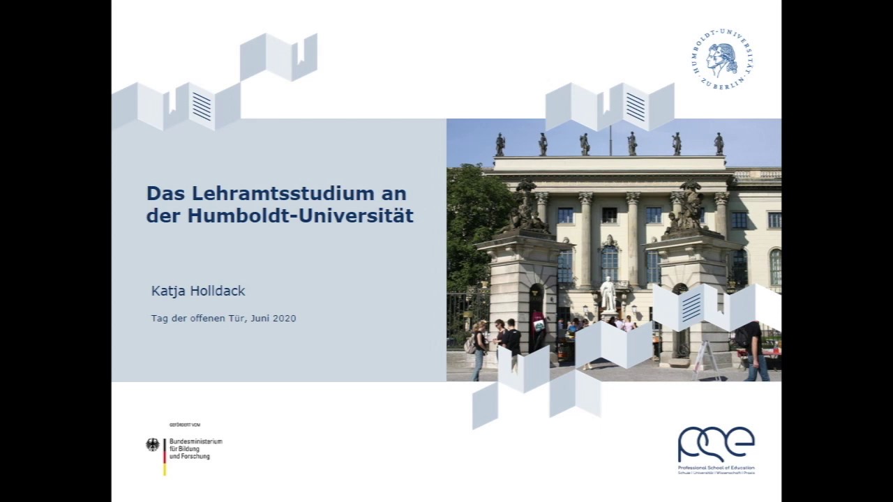 Das Lehramtsstudium an der Humboldt-Universität zu Berlin