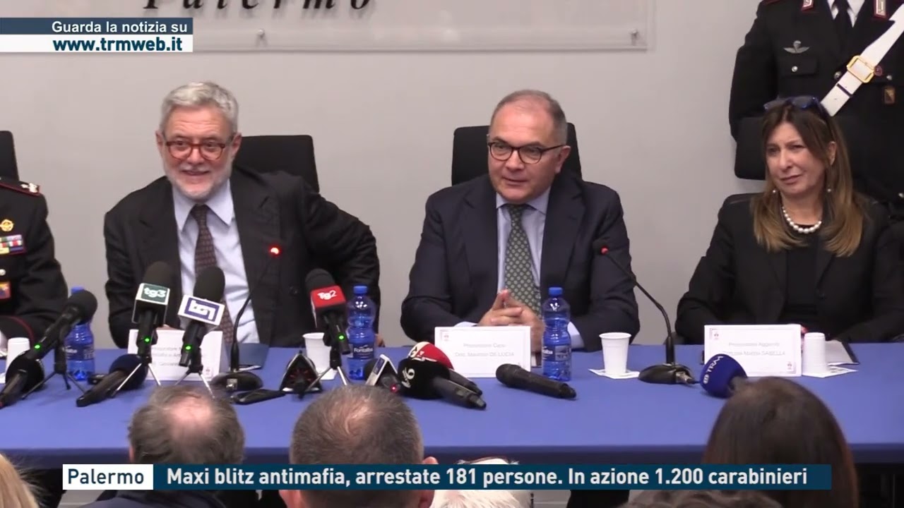 Palermo - Maxi blitz antimafia, arrestate 181 persone. In azione 1200 Carabinieri
