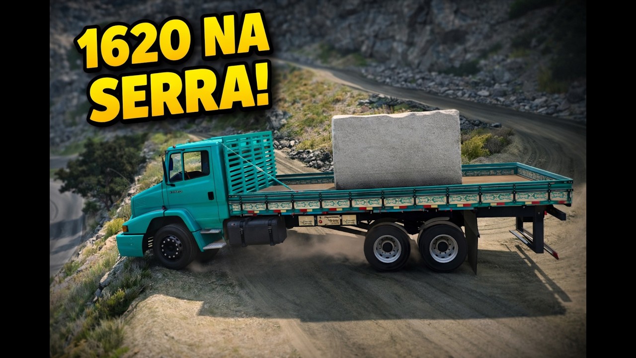 LANÇAMENTO! 1620 PESADO DESCENDO A SERRA COM PEDRA | BEAMNG