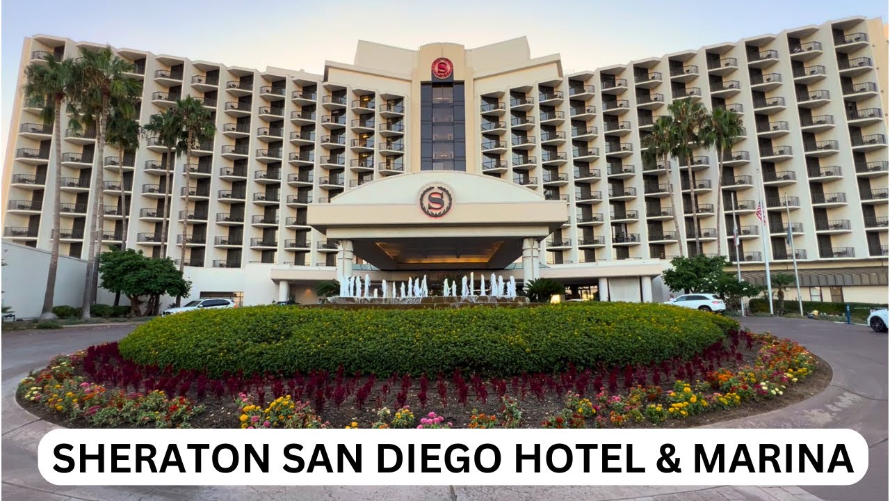 Sheraton San Diego Hotel & Marina Room Tour Lobby Tour and Grounds Tour. The perfect place to stay!