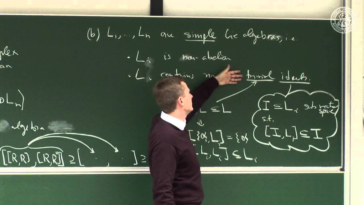 Classification of Lie algebras and Dynkin diagrams - Lec 14 - Frederic Schuller