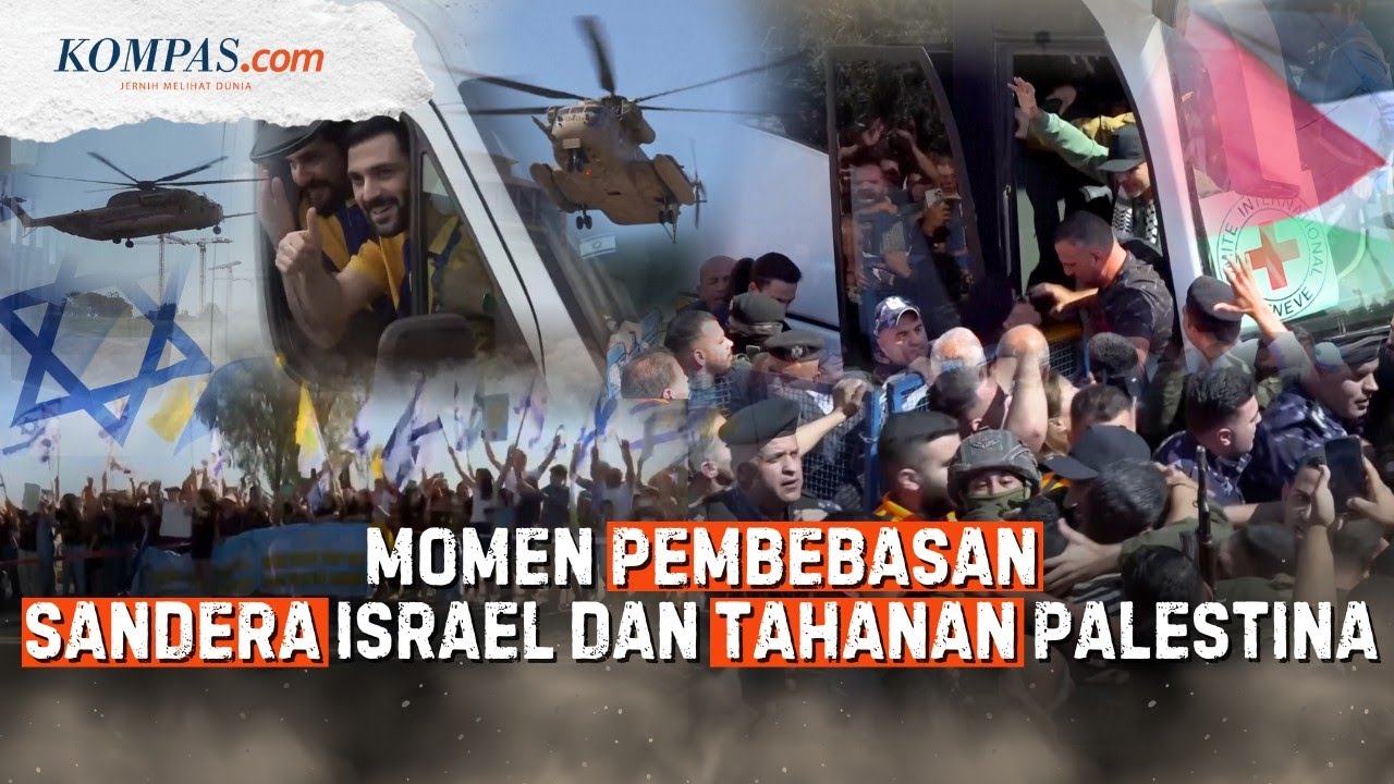Serba-serbi Pembebasan Sandera: Israel Jemput dengan Helikopter, Palestina Pakai Bus