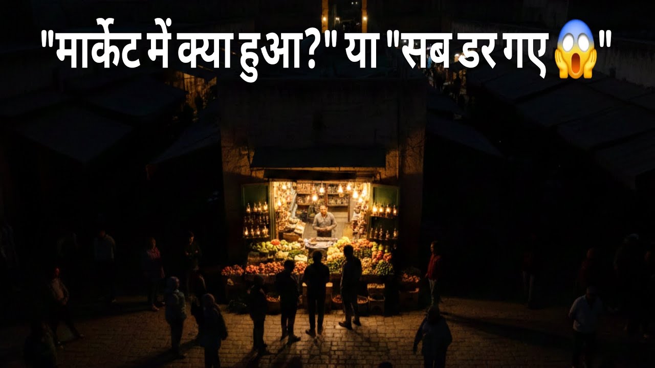 ​मार्केट में अचानक छाया अंधेरा! 😱 क्या हुआ वहां?