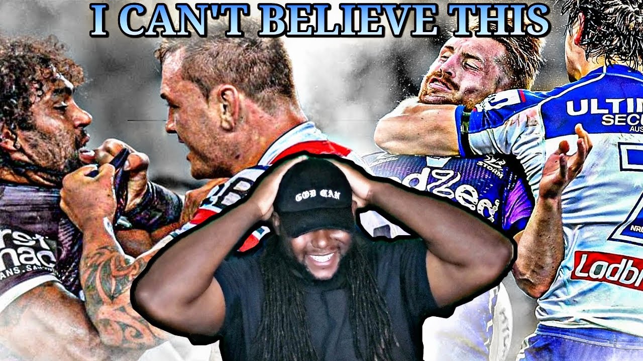 American Football Player React To The Video That'll Make You Love Rugby  Brutal Big Hits and Skills