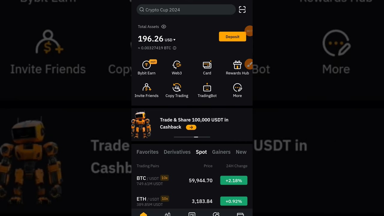 Как заработать на Bybit без вложений #bybittrading #криптовалюта #binance #биткоин