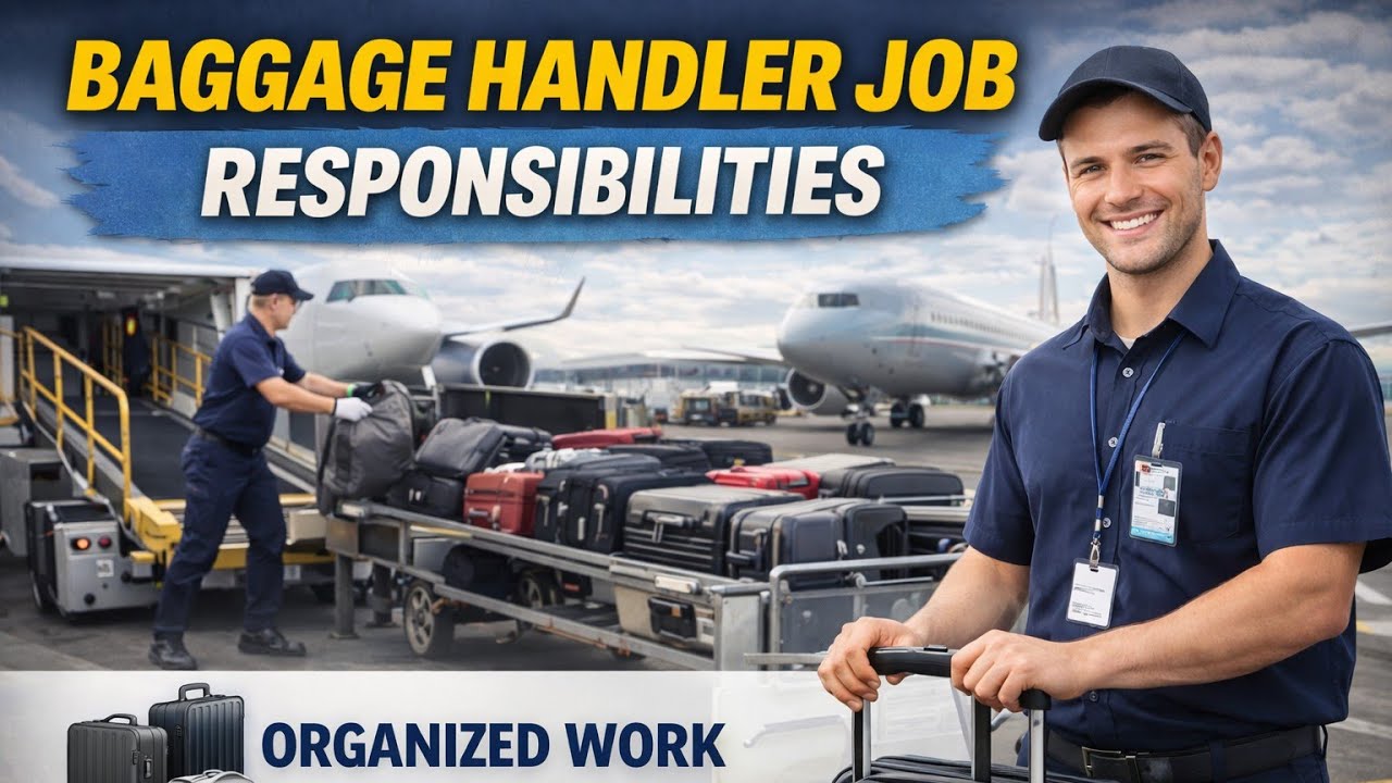Обязанности грузчика багажа || Работа грузчика багажа в аэропорту || Собеседование на должность г...