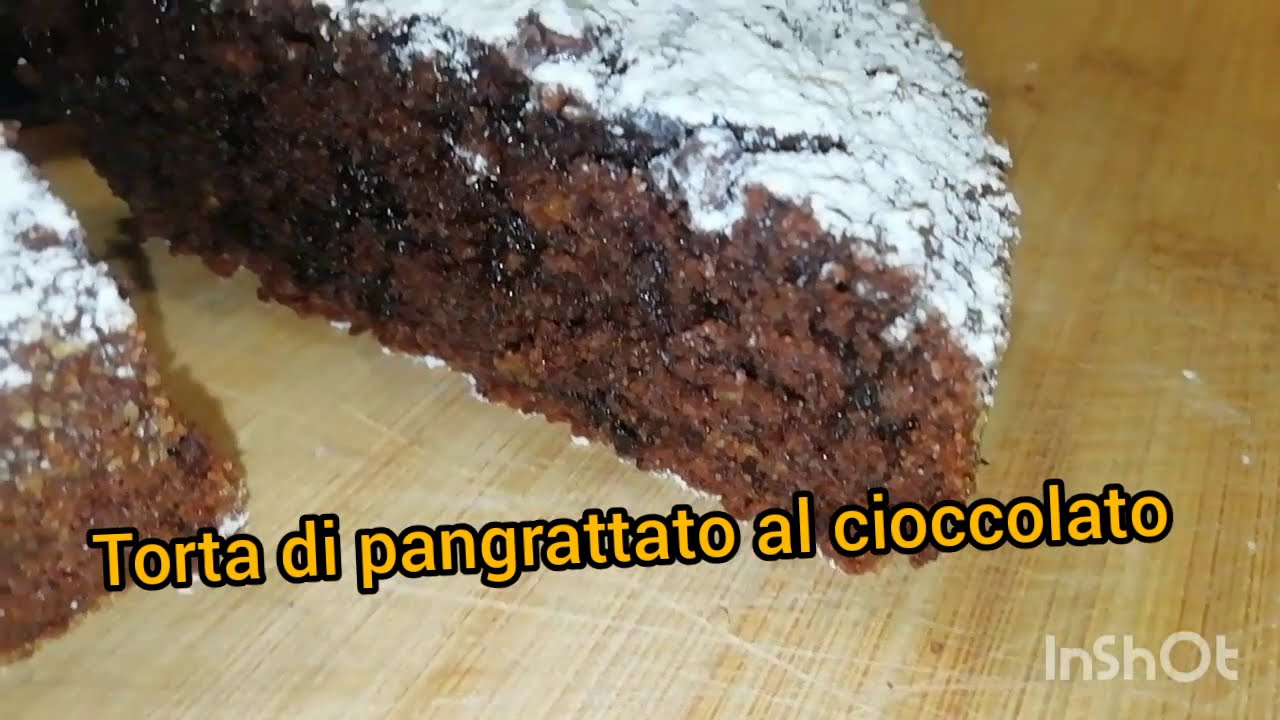 Torta di pangrattato al cioccolato