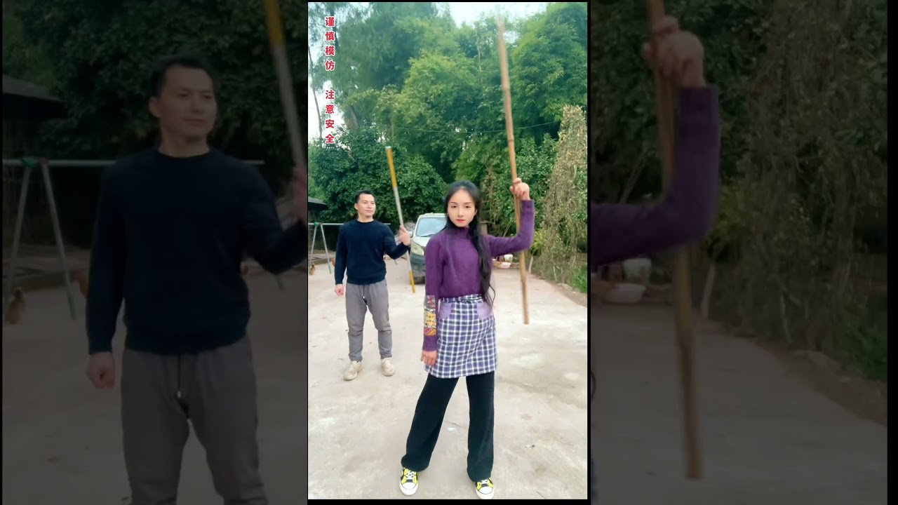 Kungfu china master 158/Hướng dẫn m&uacute;a gậy #霞光腊月#kungfu #wing chun
