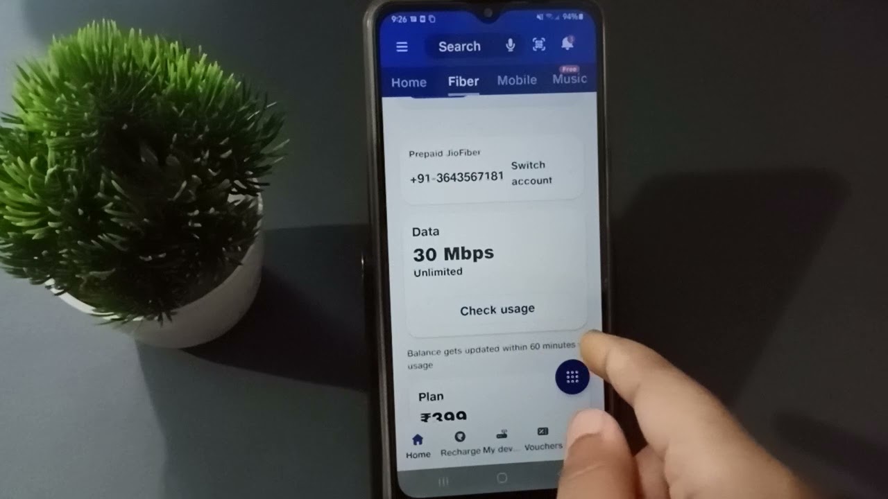 how to check jio fibre data usage, jio fibre call data usage