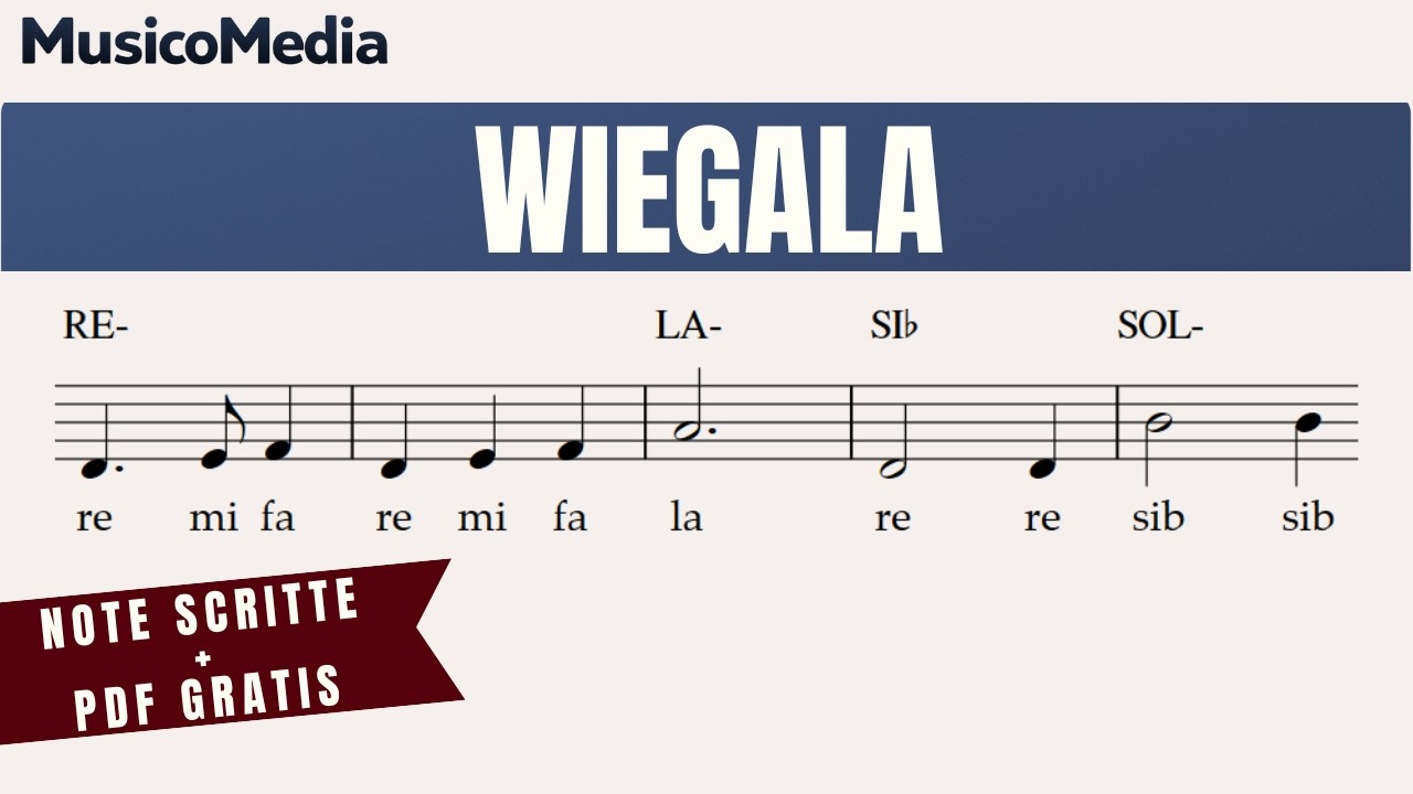 WIEGALA - Ninna nanna di Terezin - Spartito facile per flauto dolce