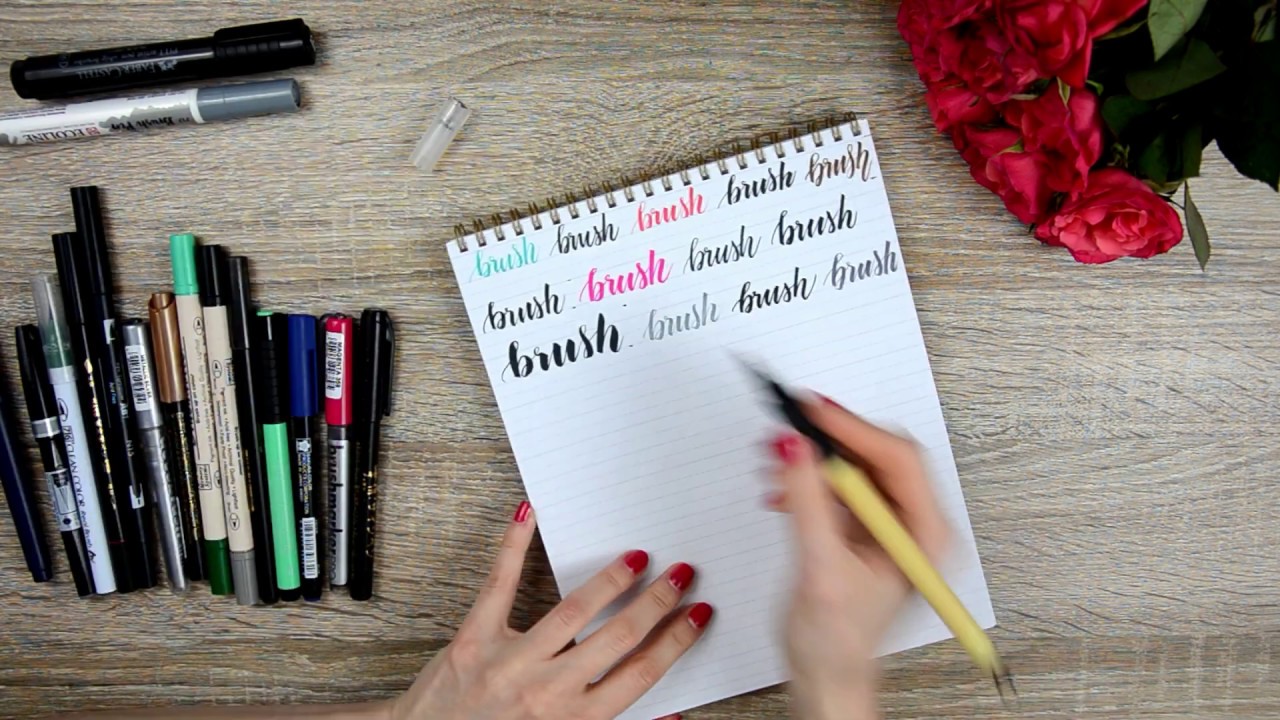 Zeszyt ćwiczeń do brush letteringu | Devangari Art