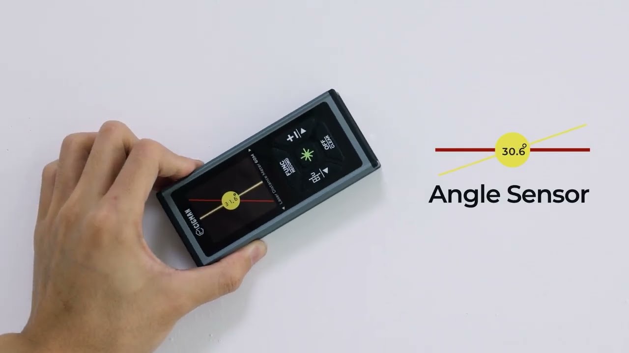 Cigman CD-60 Laser Measurement Tool, CIGMAN 393ft/120M Bilateral Green Laser Distance Measuring Tool
