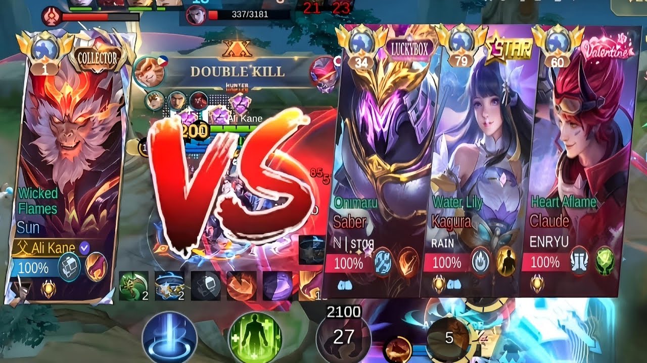 Top global Sun vs Top global Saber and Kagura and Claude#Ali_Kane