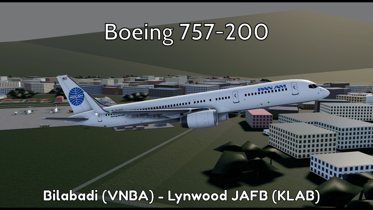 Roblox Aeronautica | Boeing 757-200 | Full Flight | Bilabadi - Lynwood JAFB