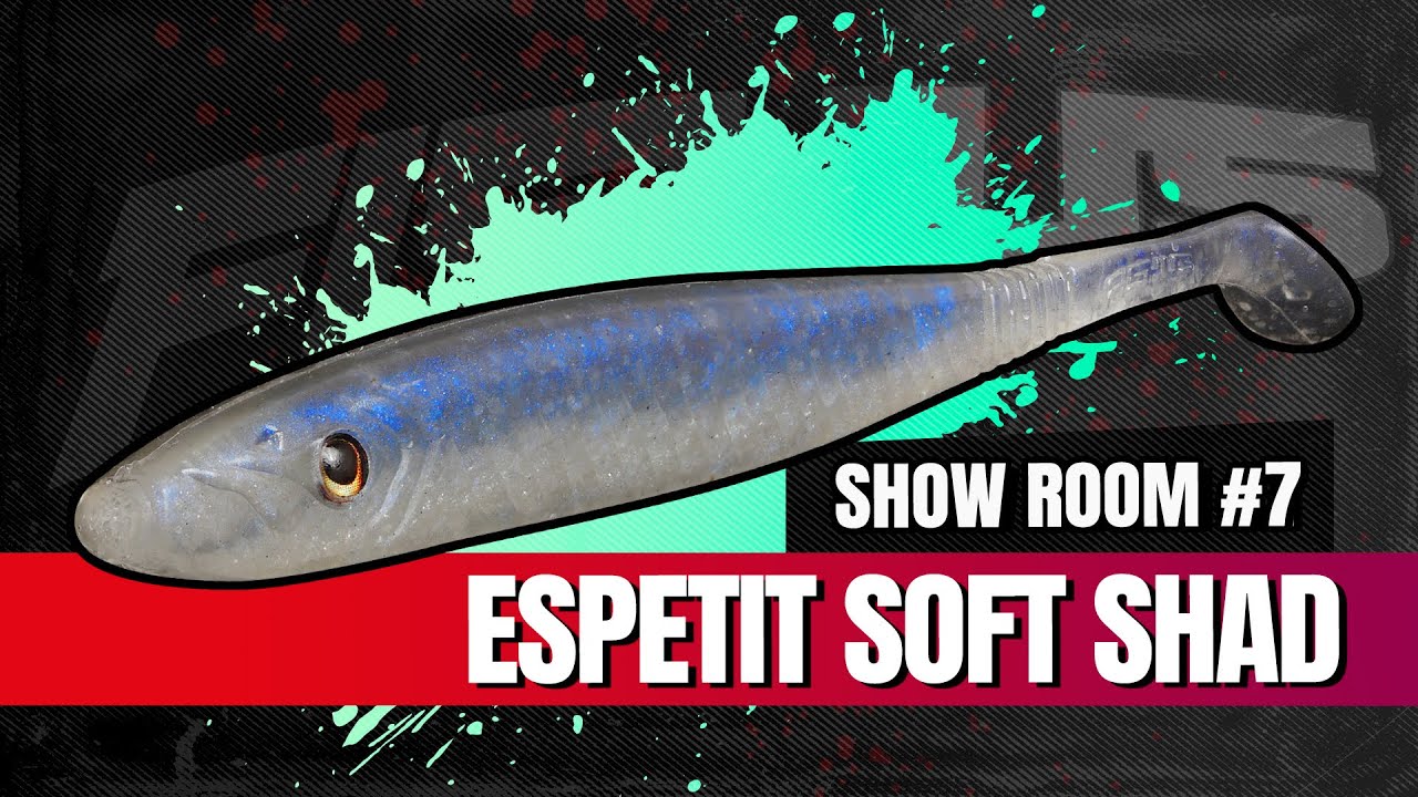Espetit Soft Shad - Paddle tail soft bait for seabass, pike, zander and blackbass