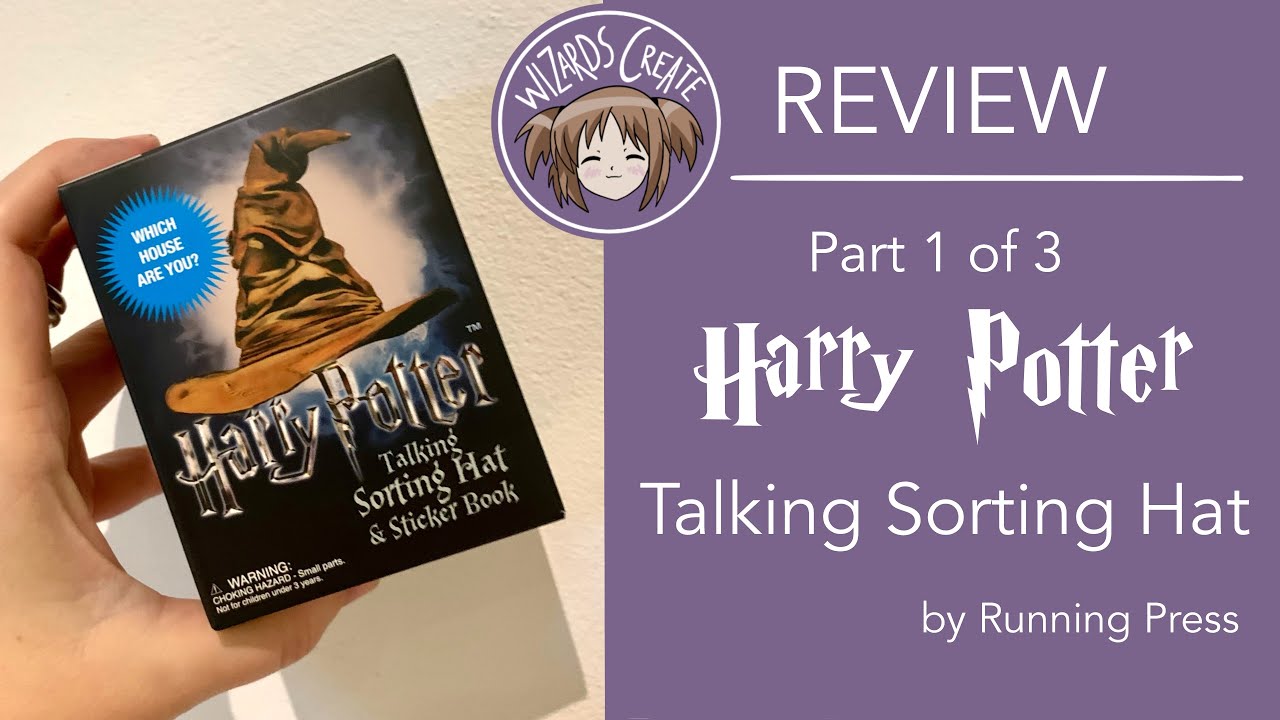 REVIEW | Harry Potter talking sorting hat & sticker book by Running Press | PART 1