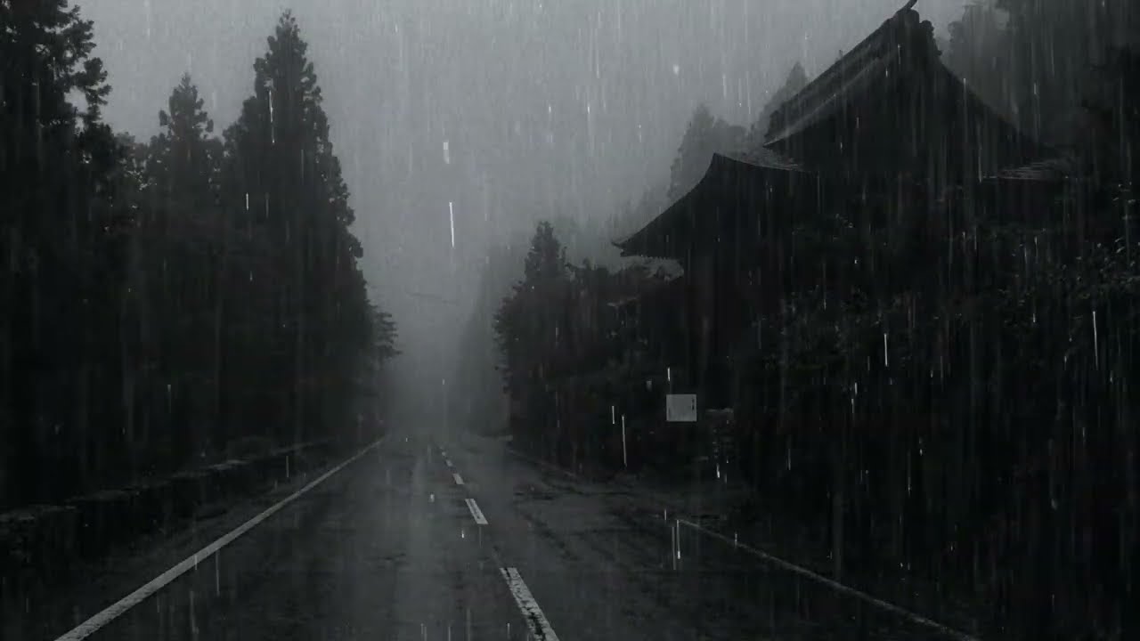 Rain Sounds for Sleeping ⛈️ Relaxing Thunderstorm and Heavy Rain | Fall Asleep Fast