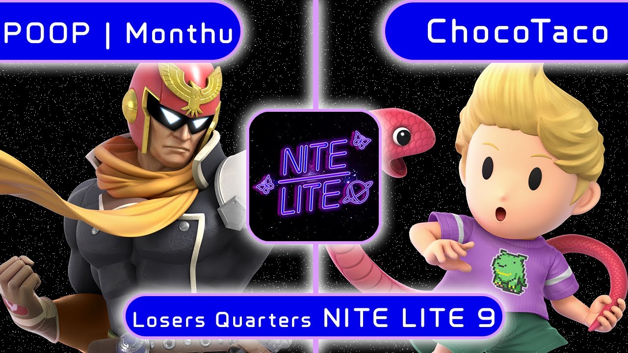 NITE LITE 9 - Monthu (Captain Falcon, Lucina) vs ChocoTaco (Lucas, Sheik) - Losers Quarters
