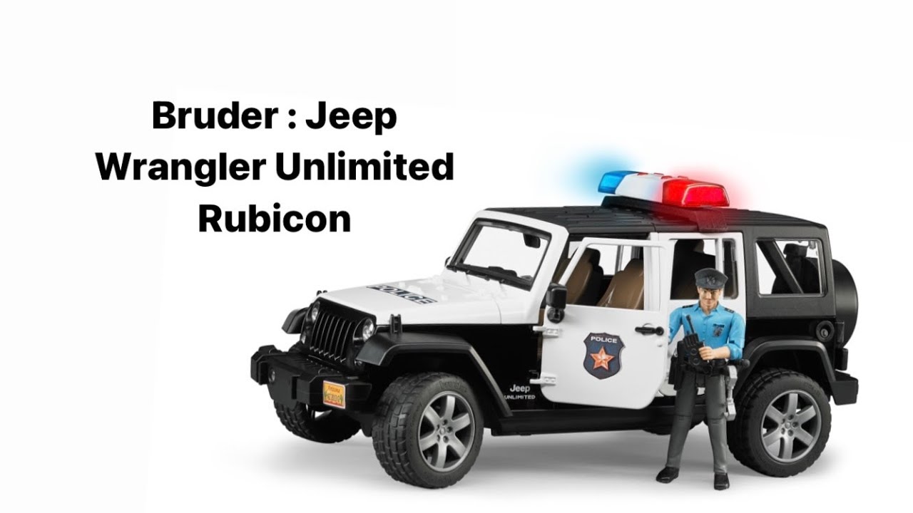 BRUDER Jeep Wrangler Unlimited Rubicon Police With Policeman || UNBOXING & REVIEW