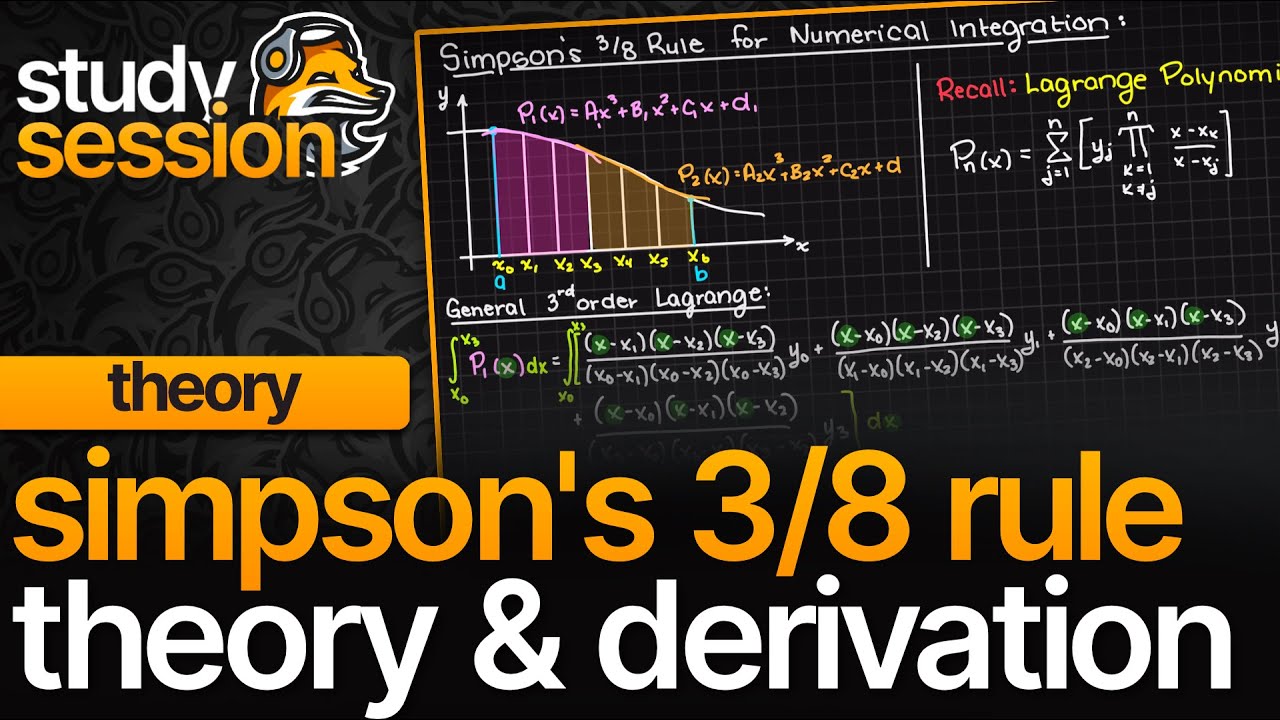 Simpson’s 3/8 Rule Theory & Derivation | Numerical Analysis