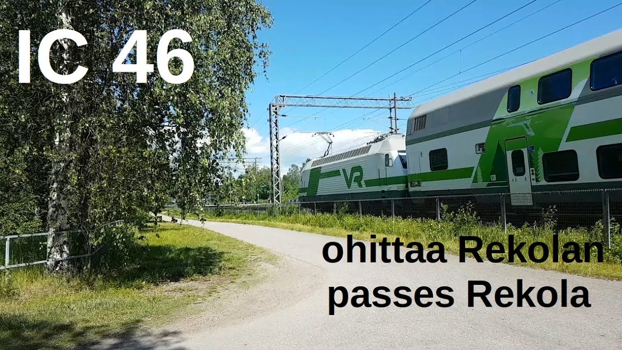 InterCity 46 ohittaa Rekolan | InterCity 46 passes Rekola