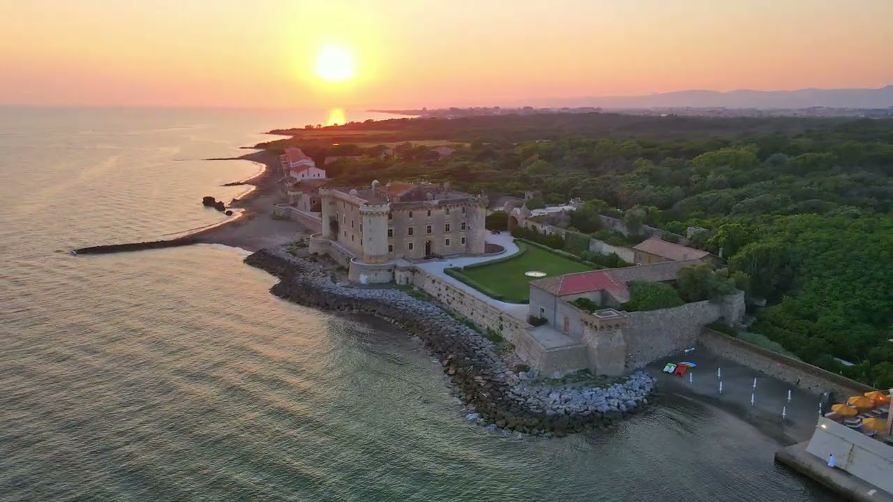 CASTELLO ODESCALCHI Palo laziale footage drone 4K