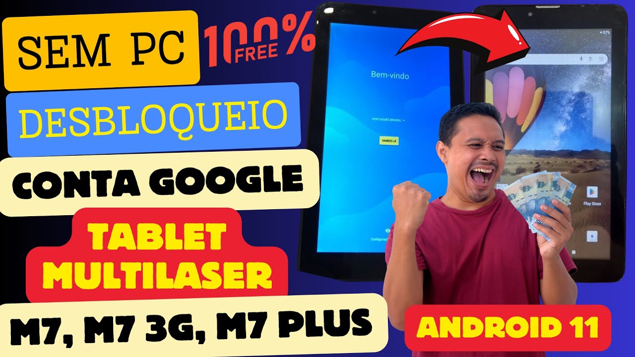 DESBLOQUEIO CONTA GOOGLE TABLET M7 Metodo 2025