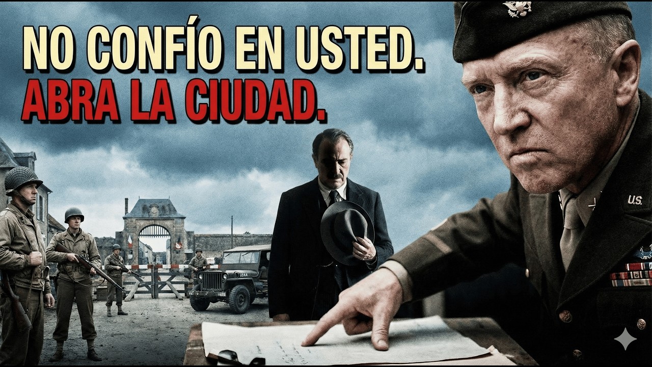 La reacción de Patton al tratar con un alcalde francés en quien no confiaba y exigir abrir la ciudad