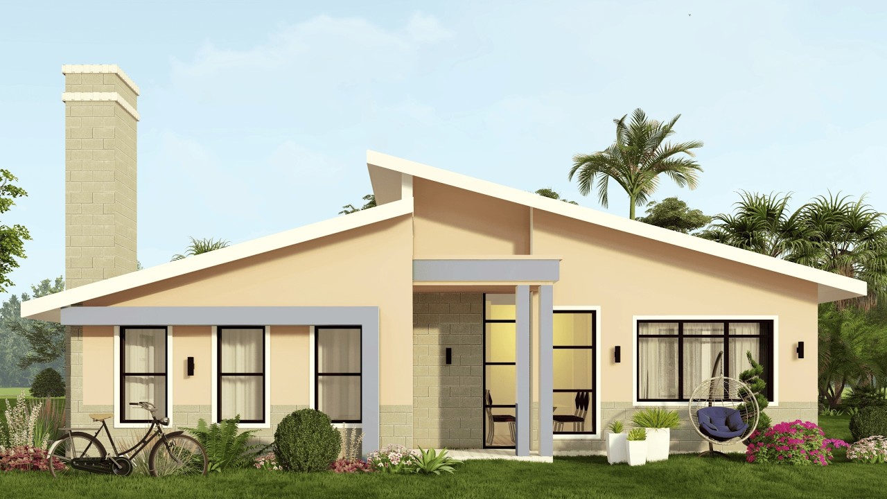 🏡✨ Stunning three bedroom skillion roof home tour | Contemporary modern design 🔥