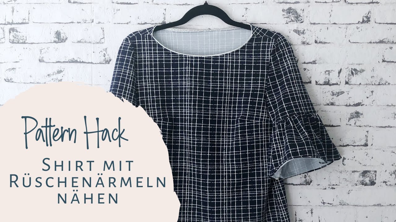Einfaches Shirt mit Rüsche nähen (perfekt für Anfänger)