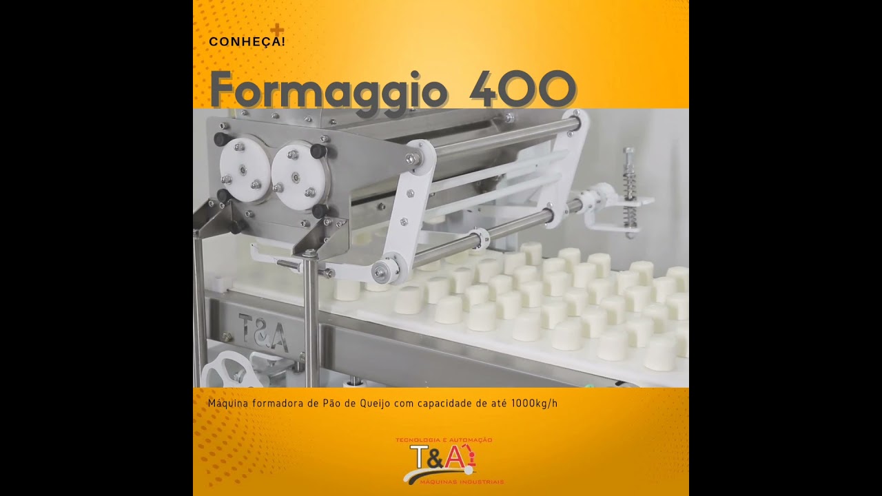 Conhe&ccedil;a nossa m&aacute;quina de P&atilde;o de Queijo de grande porte. Formaggio 400