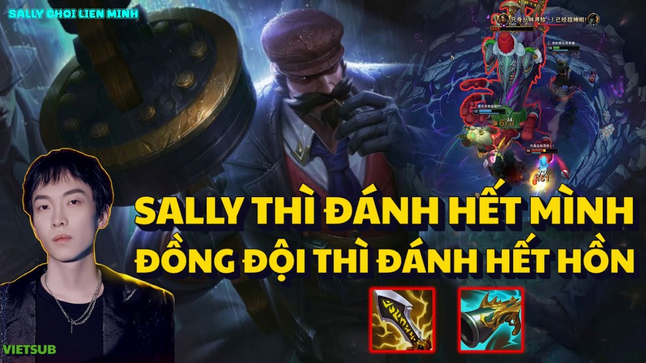 SALLY GRAVES GÁNH HẾT MÌNH TRONG GAME ĐẤU GẦN 100KILL , 3 LANE ĐỀU THUA VÀ CÁI KẾT