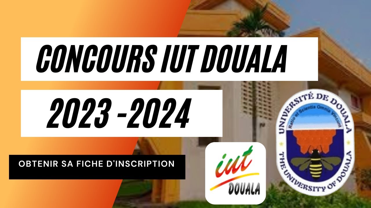 Comment s'inscrire en ligne au concours IUT DOUALA et tirer sa fiche en ligne