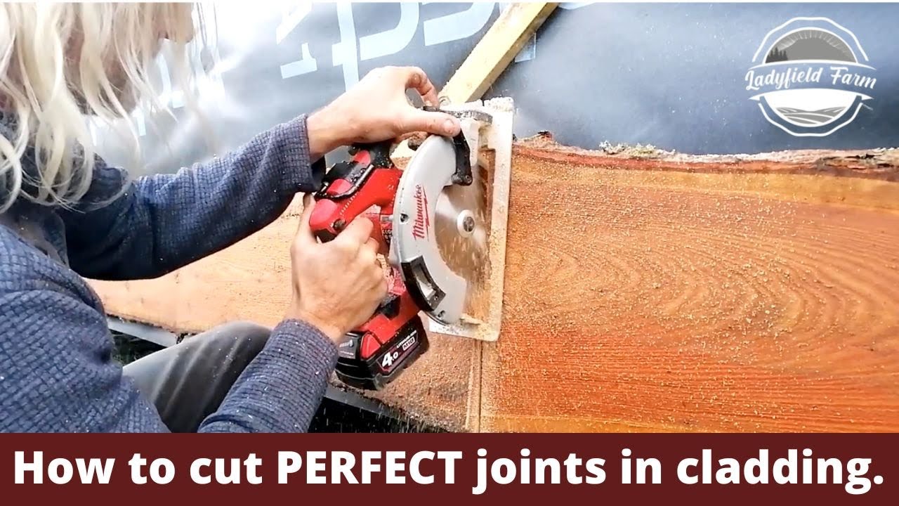 LADYFIELD FARM : How to cut perfect joints in cladding