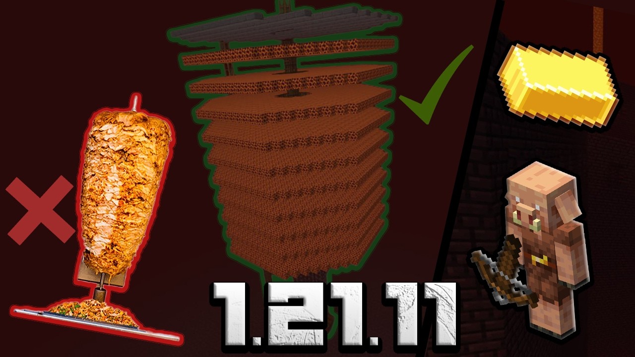 Самая эффективная ферма золота в Майнкрафт 1.21.11!