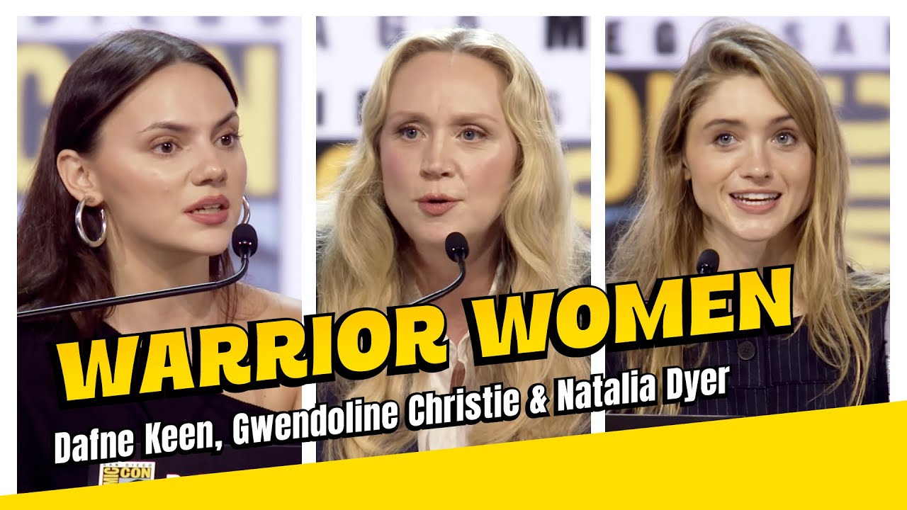 Warrior Women (Dafne Keen, Gwendoline Christie, and Natalia Dyer)