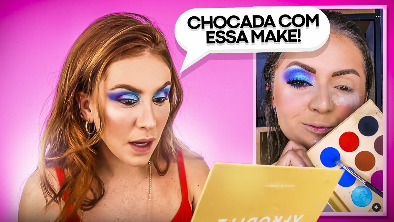 IMITEI a MAKE de uma SEGUIDORA que USOU MEUS PRODUTOS 🔥